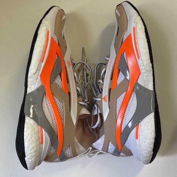Women’s Adidas by Stella McCartney Solarglide | Ash Pearl Signal Orange | 8 - Picture 10 of 13